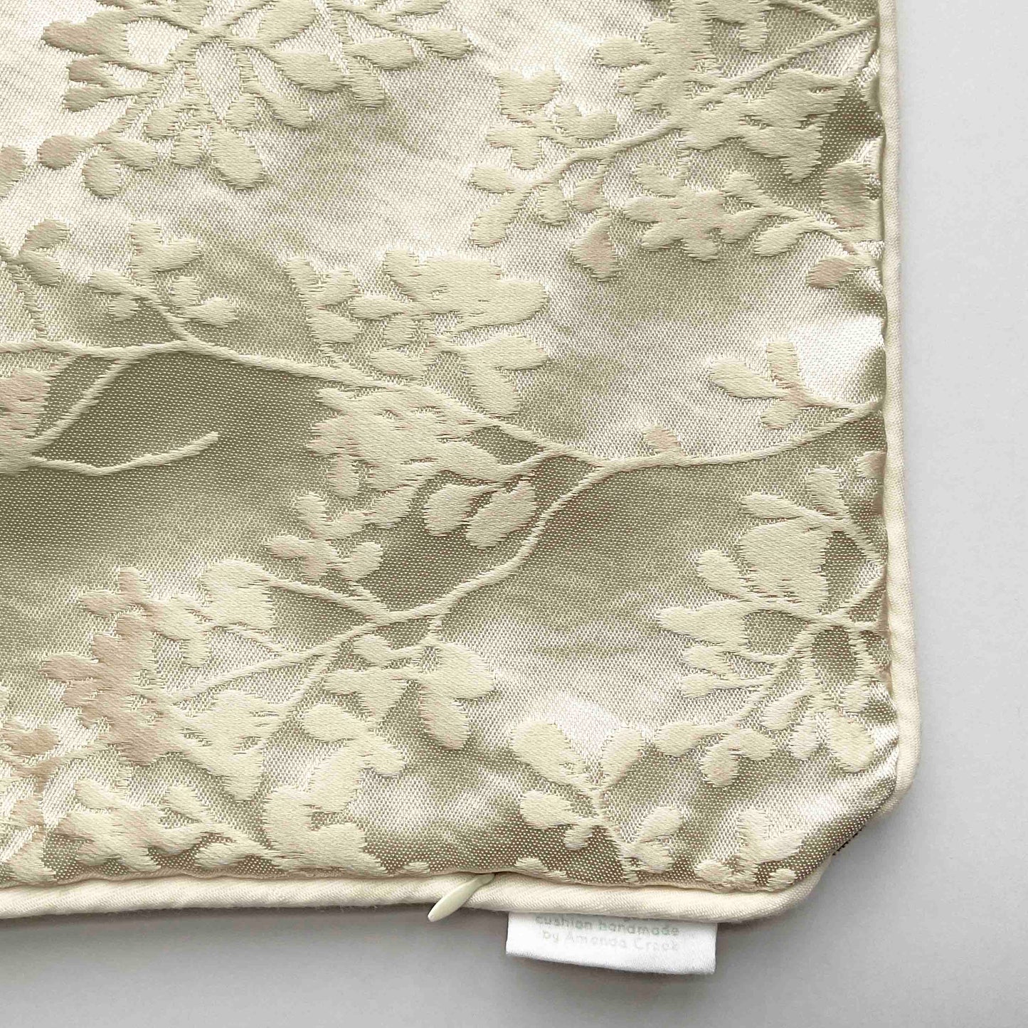 Velvet Cushion Cover: White Roses 1 (Large)