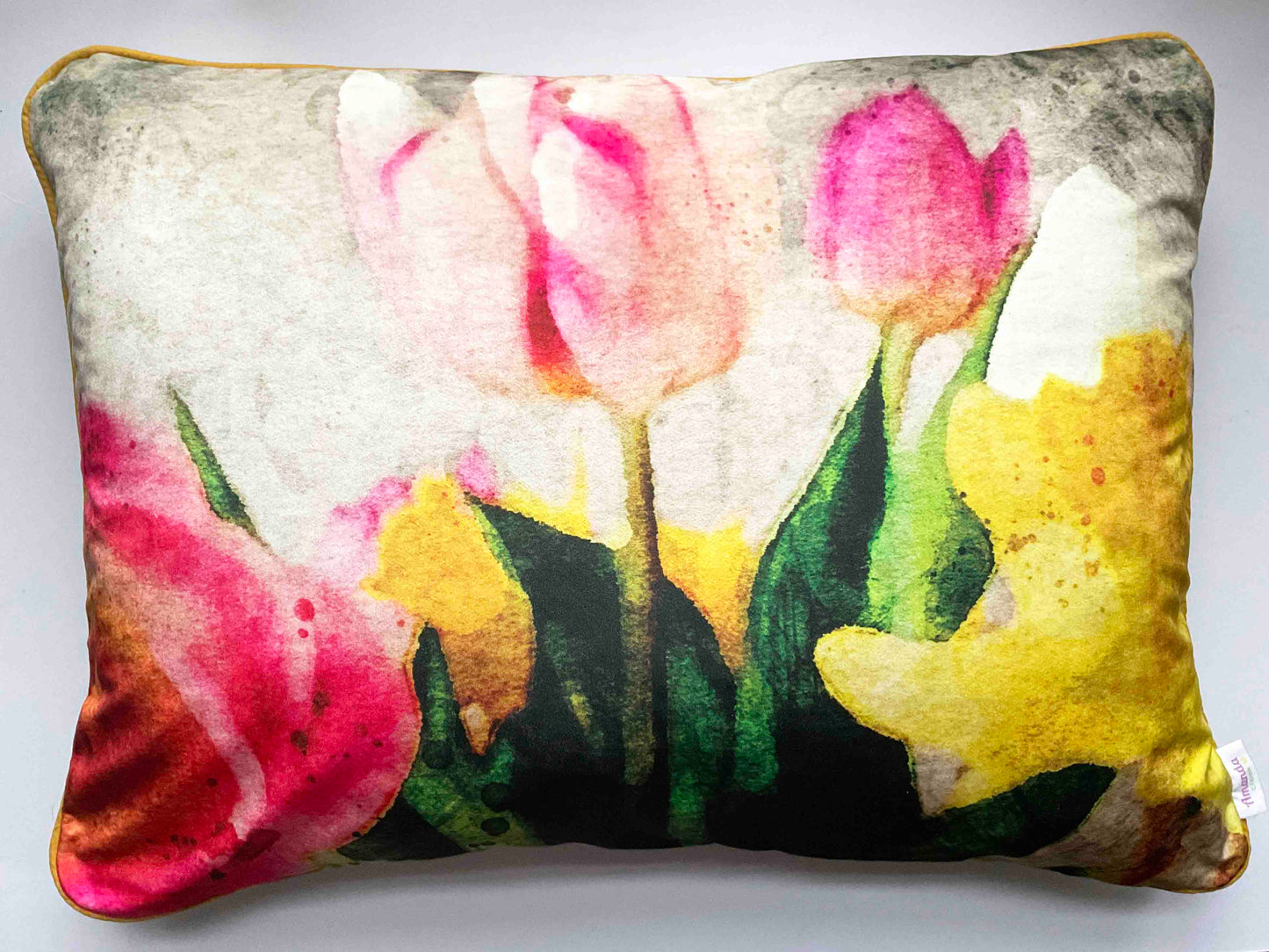 Velvet Cushion Cover: Bouquet 1 (Large)